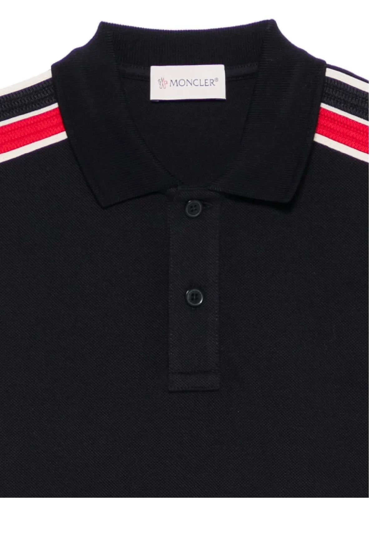 キッズ用トップス MONCLER SS25 POLO (8A0001289ALK 034) Moncler Kids SS25 Polo: Stylish 100% Cotton Perfection for